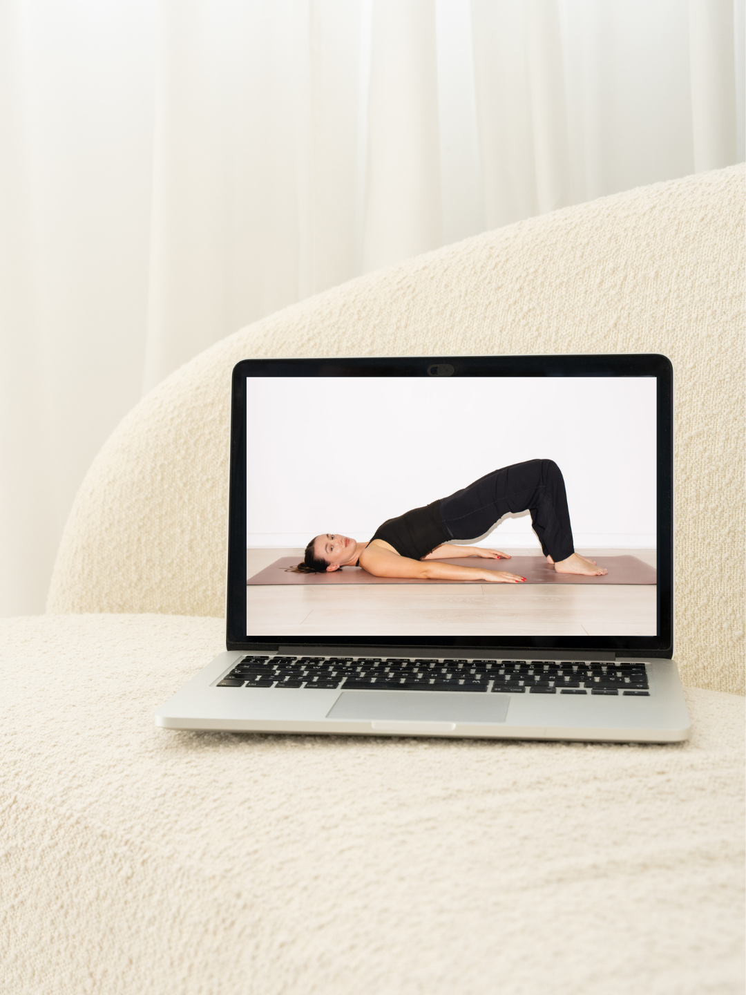 Live online Pilates class on Zoom